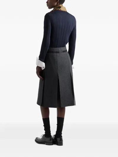 Prada Crew-neck Sweater In Blue