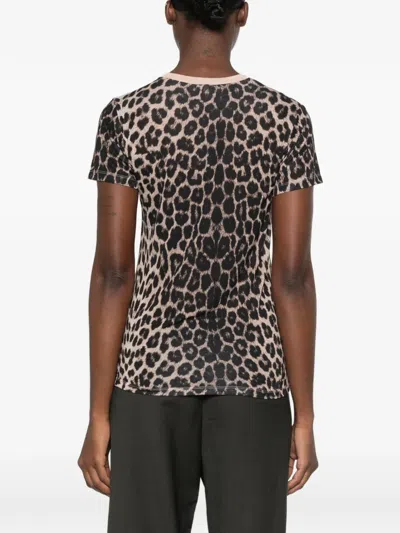 Baserange Leopard-print T-shirt In Multi