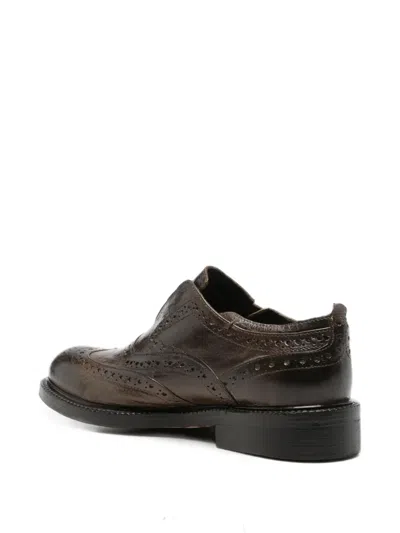 Leqarant Brogue Leather Loafers In Multi
