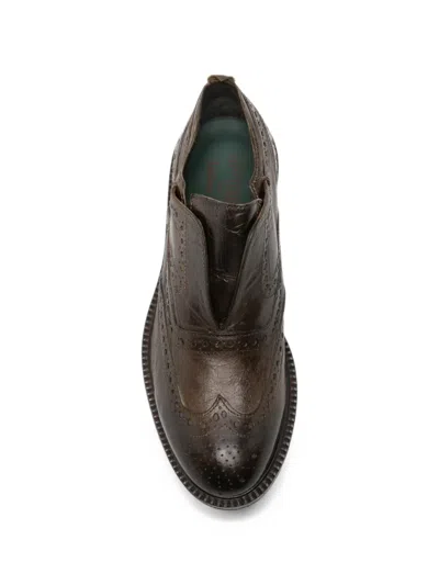 Leqarant Brogue Leather Loafers In Multi