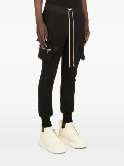 Rick Owens Mastodon Drawstring Cargo Pants In Black