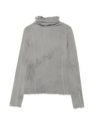 Baserange Long-sleeve High-neck Pullover In Gray