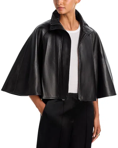 Simkhai Orvik Leather Cape Jacket In Multi