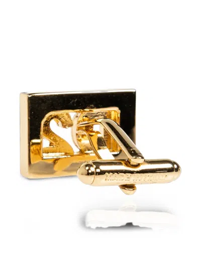 Dsquared2 Logo-plaque Cufflinks In Gray