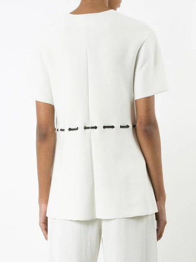 Shop Alexander Wang Waist-tie Top In White