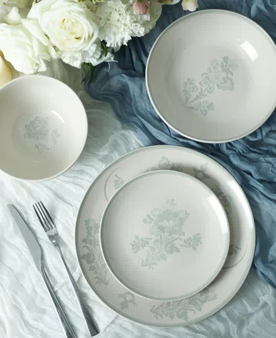 Stone Lain Opal Stoneware 16-piece Dinnerware Set In White