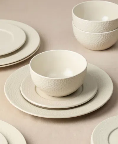 Stone Lain Topaz 12pc Dinnerware Set In White