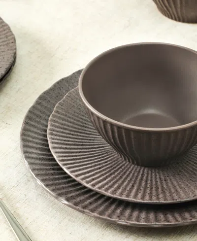 Stone Lain Arlo 24pc Dinnerware Set In Brown