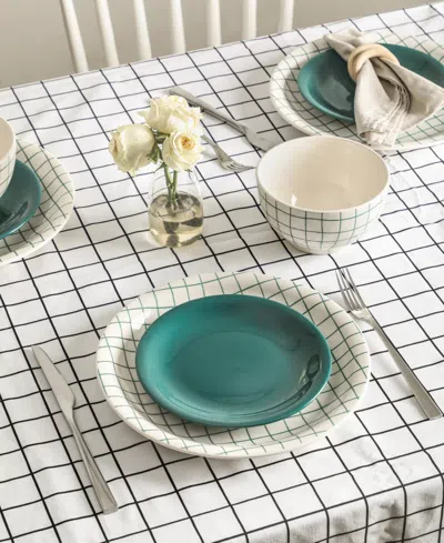 Stone Lain Ash 12pc Dinnerware Set In Green