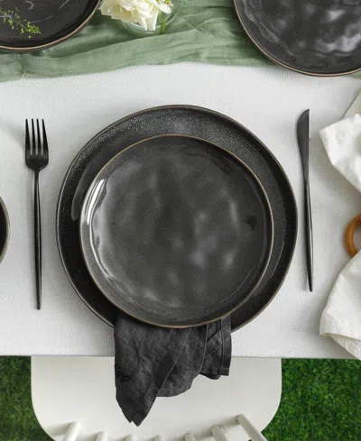 Stone Lain Mirella 12pc Dinnerware Set In Black