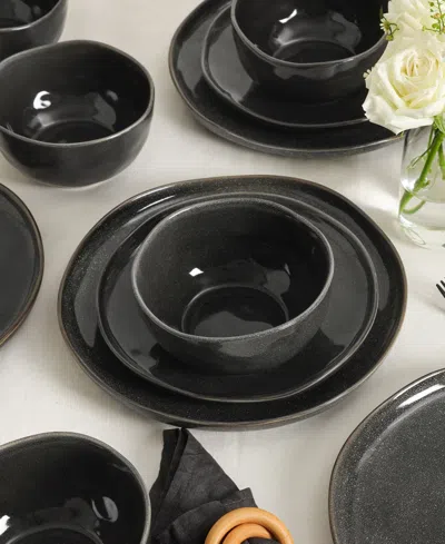 Stone Lain Mirella 12pc Dinnerware Set In Black
