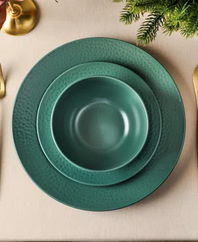 Stone Lain Topaz 12pc Dinnerware Set In Green