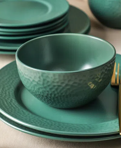 Stone Lain Topaz 12pc Dinnerware Set In Green