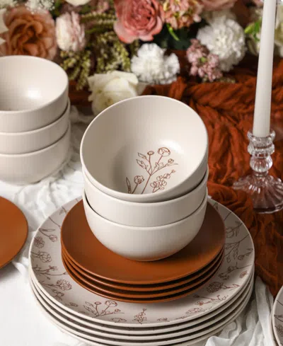 Stone Lain Camelia 12pc Dinnerware Set In Brown