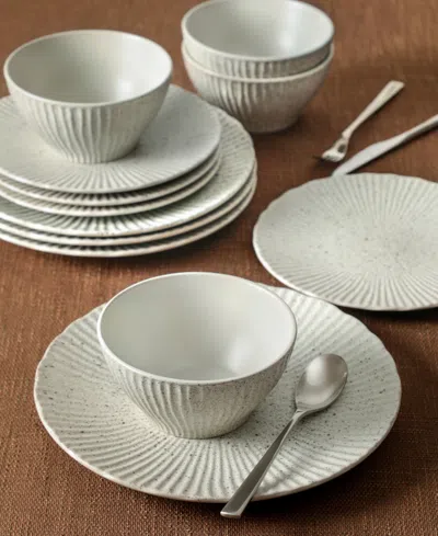 Stone Lain Arlo 12pc Dinnerware Set In White