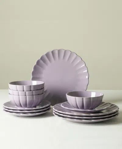 Earth & Clay Phoenix 24pc Dinnerware Set In Gray