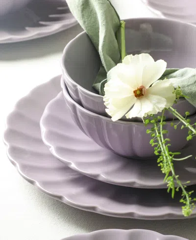 Earth & Clay Phoenix 24pc Dinnerware Set In Gray