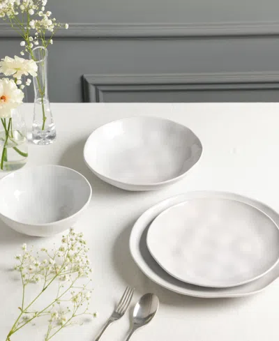 Stone Lain Harper 32-piece Dinnerware Set Stoneware In White