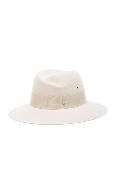 Shop Maison Michel Virginie Hat In White.  In White Chalk