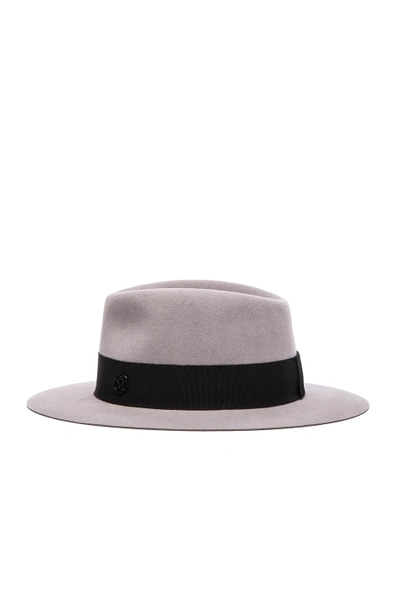 Shop Maison Michel Andre Hat In Gray