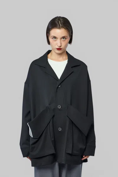 Y-3 W Wl Chore Coat In Black