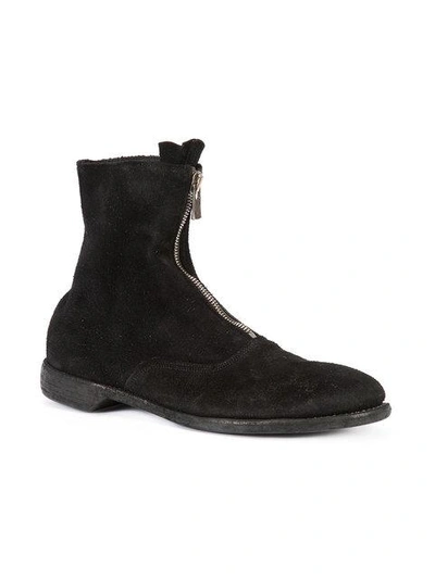 Shop Guidi Front Zip Army Boots