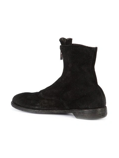 Shop Guidi Front Zip Army Boots