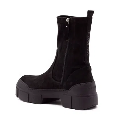 Vic Matie Platform Ankle Boots In Black