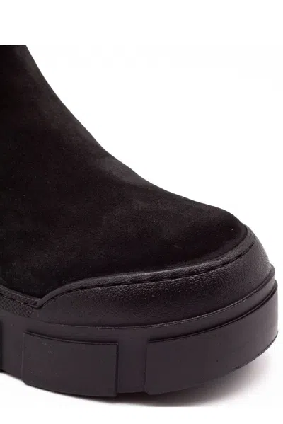 Vic Matie Platform Ankle Boots In Black