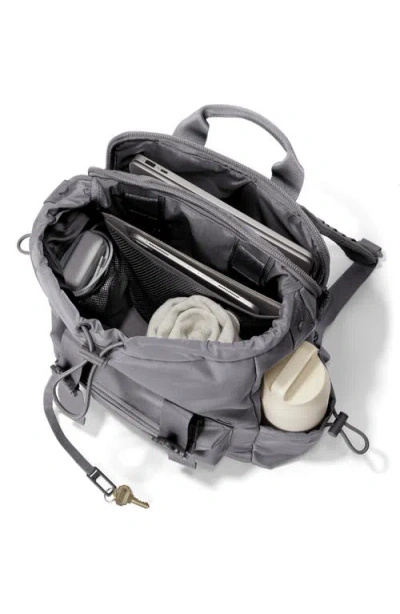 Dagne Dover Brooklyn Flap Top Backpack In Ash Grey