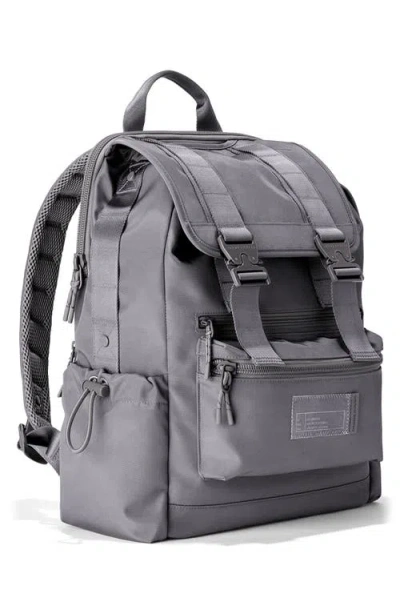 Dagne Dover Brooklyn Flap Top Backpack In Ash Grey