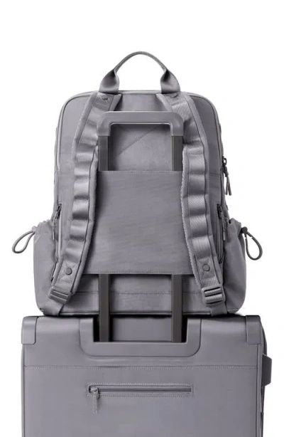 Dagne Dover Brooklyn Flap Top Backpack In Ash Grey