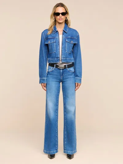 L'agence Micah Oversized Jean Jacket In Goleta