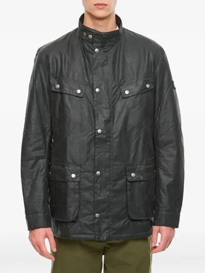 Barbour International Patch-pocket Elbow-patch Jacket In Multi