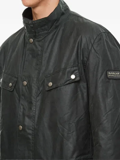 Barbour International Patch-pocket Elbow-patch Jacket In Multi