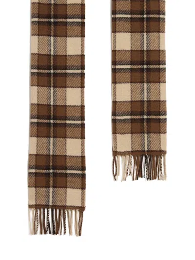 Woolrich Check-pattern Fringed-edge Scarf In Multi