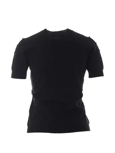 Max Mara Mstrollio Bobble-knit Sweater In Black