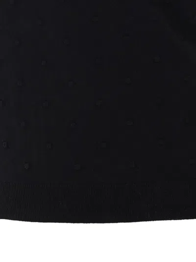 Max Mara Mstrollio Bobble-knit Sweater In Black