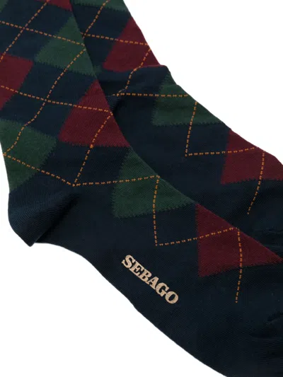 Sebago Sabattus Socks With Argyle Pattern  In