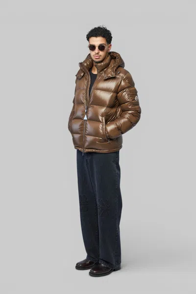 Moncler Maya Jacket In Brown