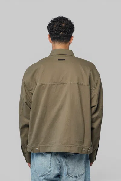 Essentials Work Jacket In Brown