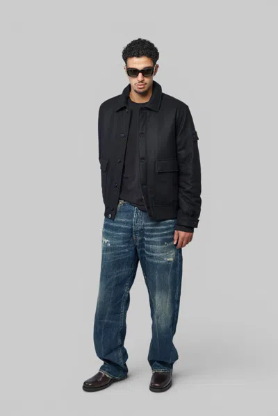 Stone Island Jacket In Black