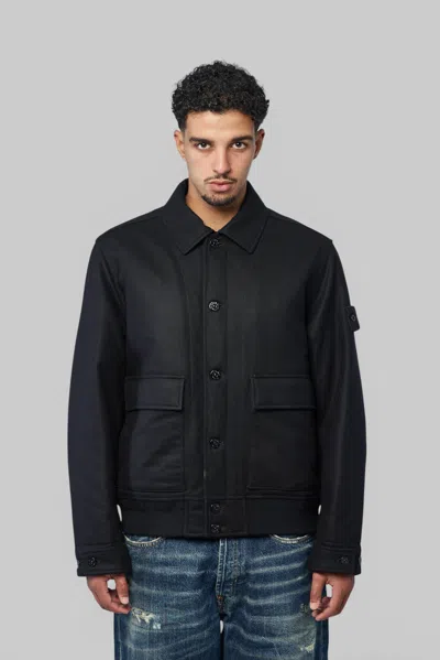 Stone Island Jacket In Black