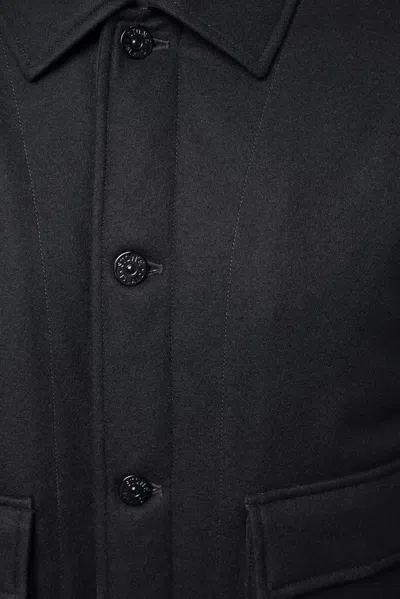 Stone Island Jacket In Black