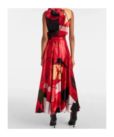 Roksanda Kiara Printed Satin Top In Multi