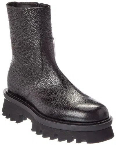 Ferragamo Klem Leather Boot In Black