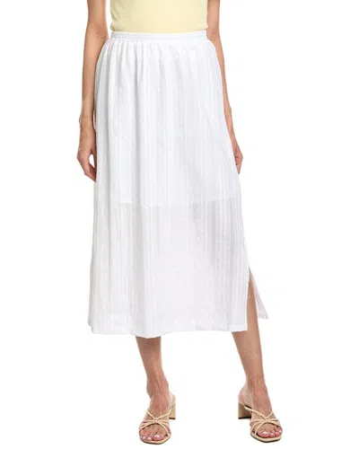 Splendid Melanie Tiered Drawstring Maxi Skirt In White