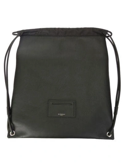 Shop Givenchy Stars Printend Black Leather Bag