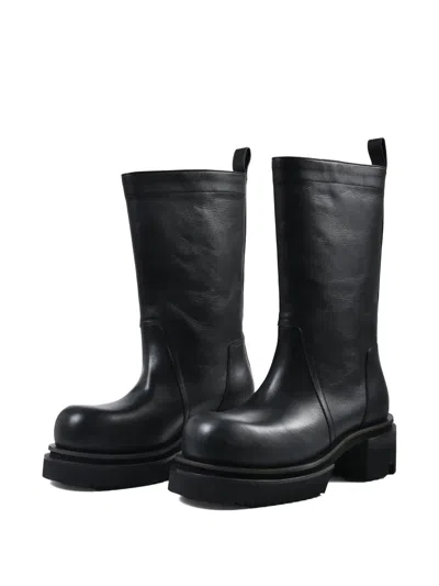 Rick Owens Bogun Pull-on Ankle Boots In Black