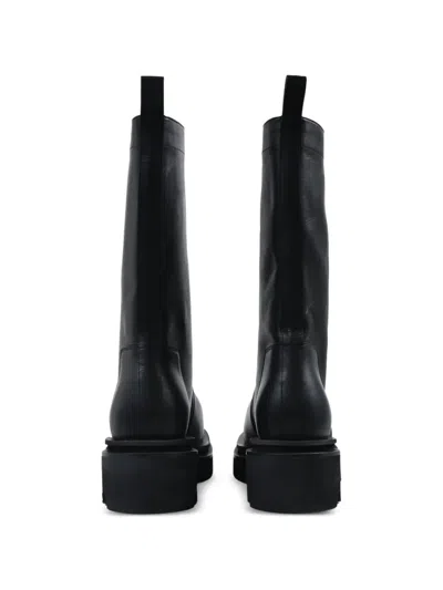 Rick Owens Bogun Pull-on Ankle Boots In Black